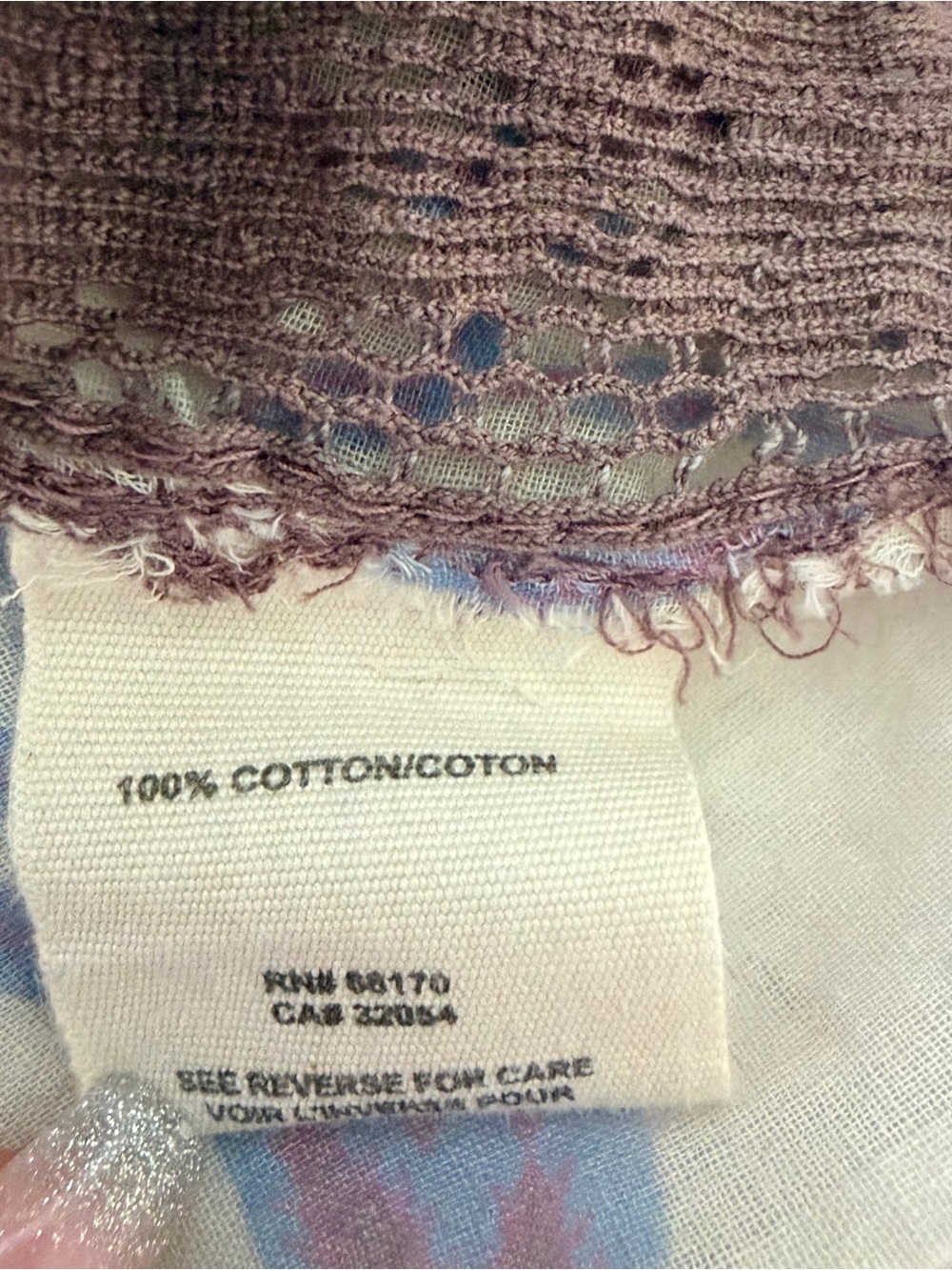 Free People Top M | Embroidered Floral Boho Cottagecore - Picture 6 of 6